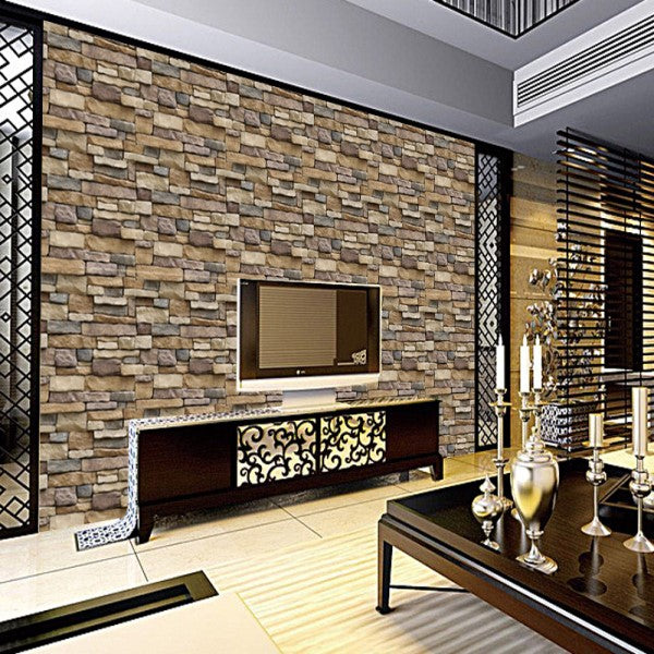 Brown Brick Design Wallpaper