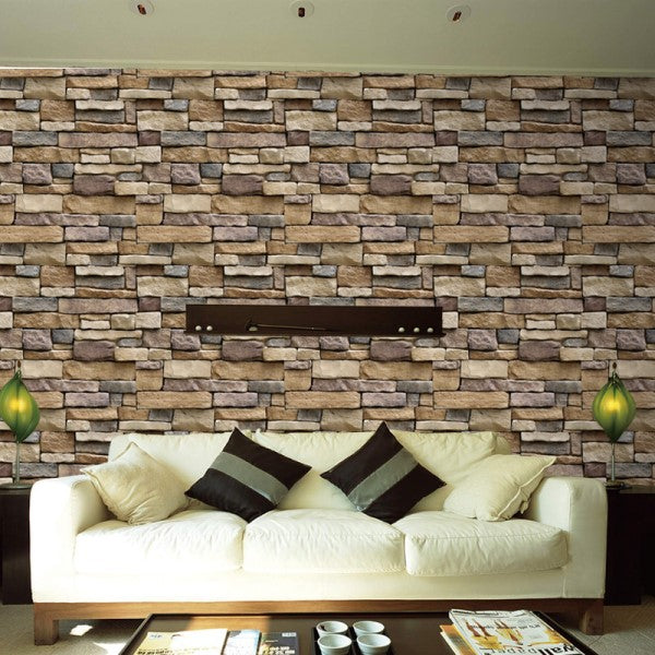 Brown Brick Design Wallpaper