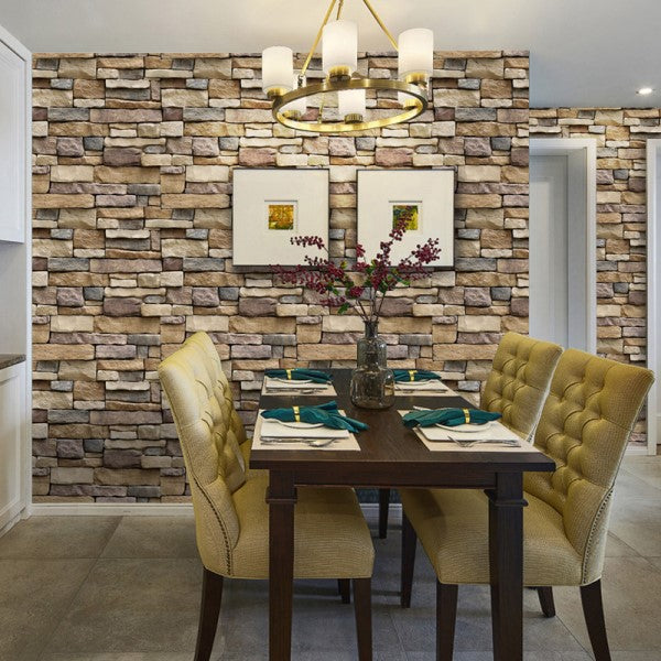 Brown Brick Design Wallpaper