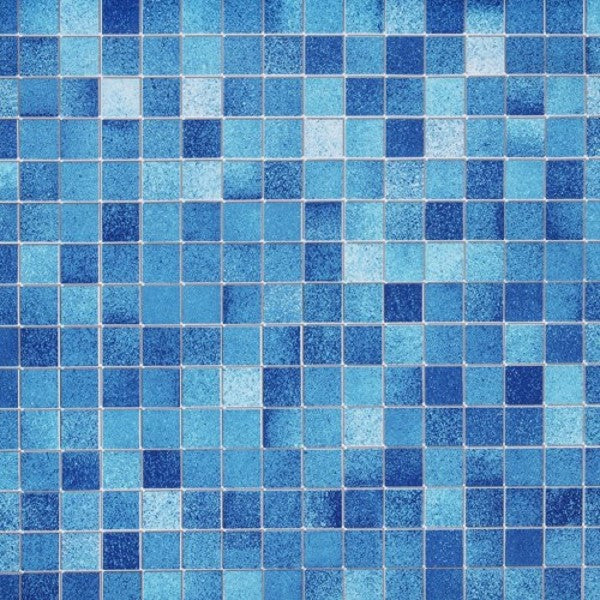 Muriva Tiles Blue Embossed Wallpaper  DIY at BQ