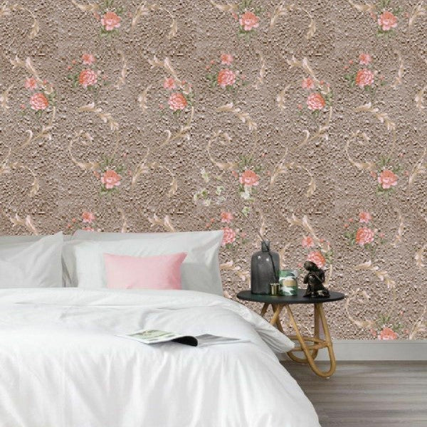 Buy JAAMSO ROYALS Floral Damask wallpeper PVC Self Adhesive Home