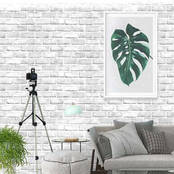 White Brick Design Wallpaper