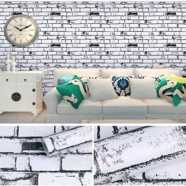 White Bricks Stone Wallpaper