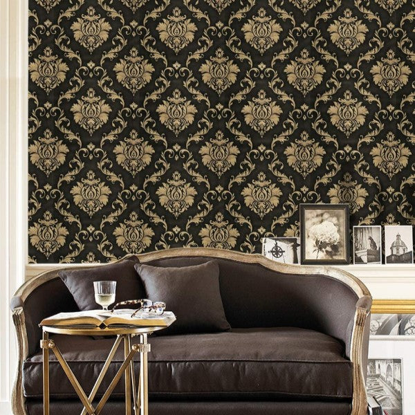 Buy JAAMSO ROYALS Floral Damask wallpeper PVC Self Adhesive Home